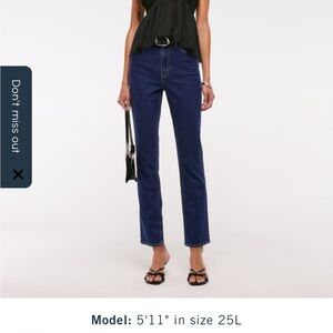 Abercrombie & Fitch Dark Blue Straight Leg Jeans